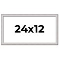 thumbnail image 1 of 24x12 Frame Silver Inner Slope Bevel Picture Frame | 1 Inch Moulding Width | 0.75 Inch Rabbet Depth, 1 of 8