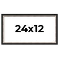 thumbnail image 1 of 24x12 Frame Silver Real Wood Picture Frame Width 1.25 Inches | Interior Frame Depth 0.75 Inches |, 1 of 8