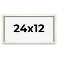 thumbnail image 1 of 24x12 Frame White Wheat Solid Wood Picture Frame | Moulding Width 0.75 Inches | Interior Depth 0.5, 1 of 8