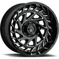 thumbnail image 1 of 24x12 Gear Off Road 755BM Gloss Black w/Machined Face Wheel 8x6.5 (-44mm), 1 of 2