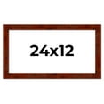 thumbnail image 1 of 24x12 Walnut Brown Veneer Real Wood Picture Frame Width 1.75 inches | Interior Frame Depth 0.5, 1 of 8