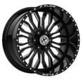 thumbnail image 1 of 24x12 XFX Flow XFX-305 Gloss Black & Milled Wheel 5x5/5x5.5 (-44mm), 1 of 2