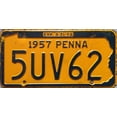 thumbnail image 1 of 24x12in 1957 Pennsylvania license plate 【Photo Paper】, 1 of 1