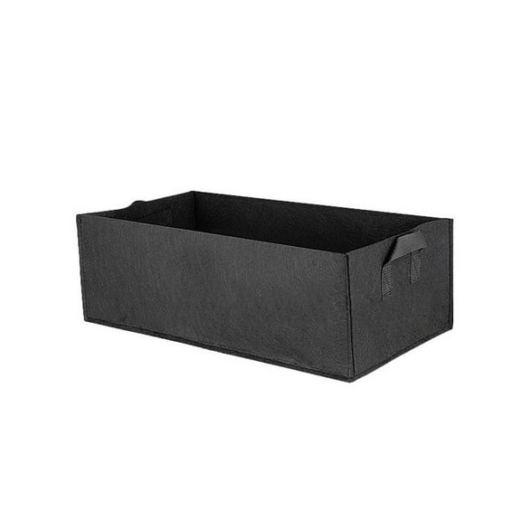 24x12x8-Inch Breathable Felt Gardening Planter Bag Rectangular Raised Bed Container for Outdoor Vegetables Flowers Balcony Patio Growing