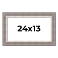 thumbnail image 1 of 24x13 Frame Grey Real Wood Picture Frame Width 2.75 Inches | Interior Frame Depth 0.5 Inches |, 1 of 8