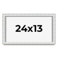 thumbnail image 1 of 24x13 Shadow Box Frame Silver | 1.625 Inches Deep Real Wood Contemporary Shadowbox Display Frame |, 1 of 7