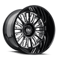thumbnail image 1 of 24x14 Cali Off-Road 9116 Vertex Black and Milled Wheel 8x6.5 (-76mm), 1 of 4