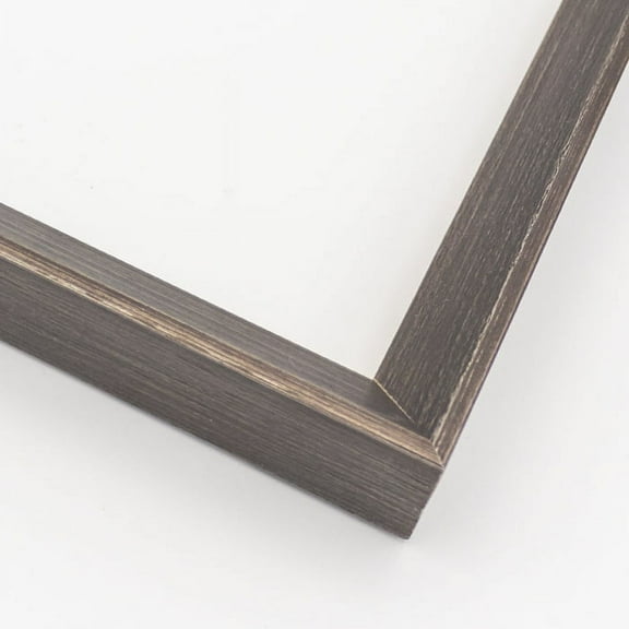 24x14 Frame Black & Silver Solid Wood Picture Frame Width 0.75 Inches | Interior Frame Depth 0.75