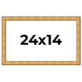 thumbnail image 1 of 24x14 Frame Gold Rustic Solid Wood Picture Frame | 1.25 Inch Wide Moulding | Rustique Gold, 1 of 8