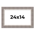 thumbnail image 1 of 24x14 Frame Grey Real Wood Picture Frame Width 2.75 Inches | Interior Frame Depth 0.5 Inches |, 1 of 8