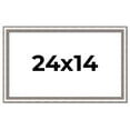 thumbnail image 1 of 24x14 Frame Silver Real Wood Picture Frame Width 1.25 Inches | Interior Frame Depth 0.5 Inches |, 1 of 8