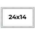 thumbnail image 1 of 24x14 Frame Sterling Silver Solid Wood Picture Frame | 1.25 Inch Moulding Width | 0.75 Inch, 1 of 8
