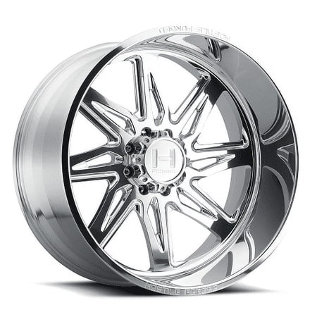 24x14 Hostile FORGED Tomahawk Polished RIGHT Wheel 8x180 (-76mm)