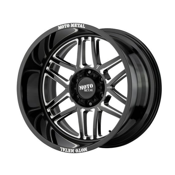 24x14 Moto Metal MO992 FOLSOM Gloss Black Milled Wheel 6x5.5 (-76mm)