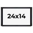 thumbnail image 1 of 24x14 Shadow Box Frame Black | 1 Inches Deep Real Wood Farmhouse Shadowbox Display Frame | UV, 1 of 6
