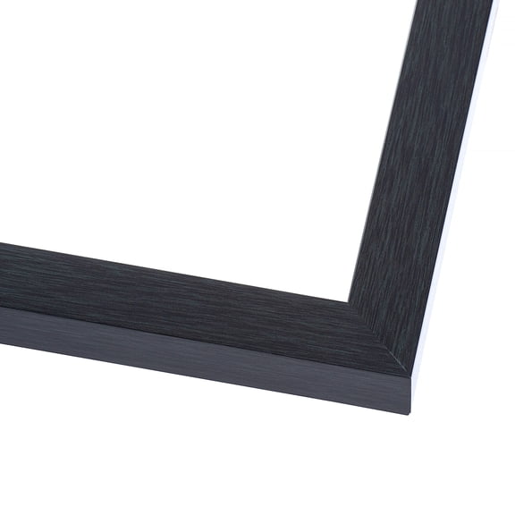 24x14 Traditional Black Complete Wood Picture Frame with UV Acrylic, Foam Board Backing, & Hardware