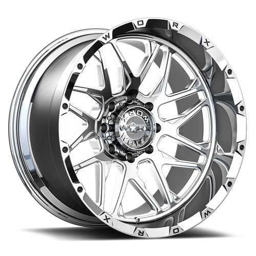 24x14 Worx Forged WF819P High Luster Full Polished Wheel 8x6.5 (-76mm)