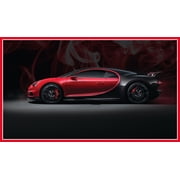 24x14in Photo Paper Bugatti Chiron Photographic Print Poster The Luxurious Super Sports Car art print