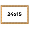 thumbnail image 1 of 24x15 Frame Gold Rustic Solid Wood Picture Frame | 1.25 Inch Wide Moulding | Rustique Gold, 1 of 8