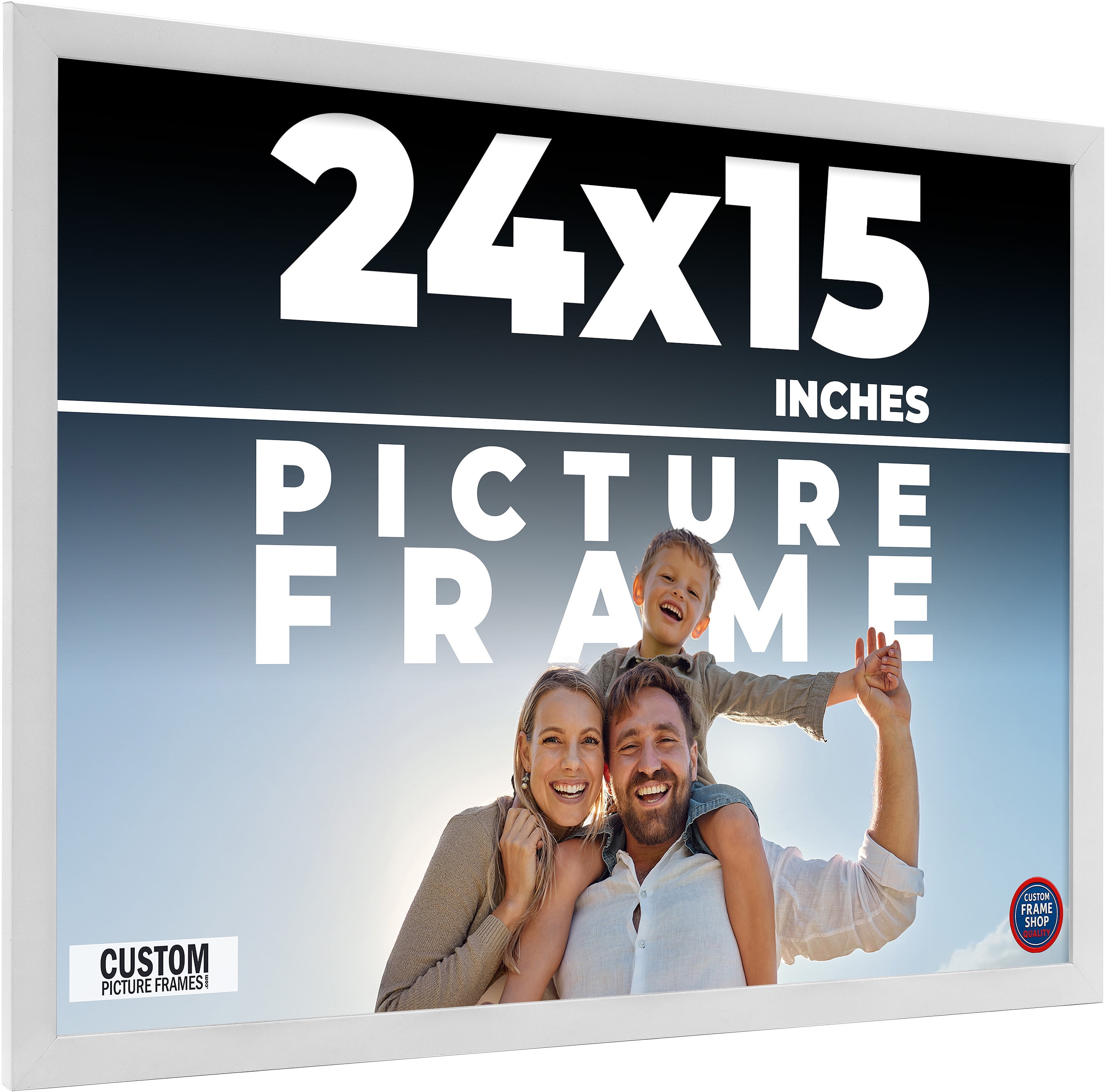 OneFRAME白(24mm×15個、30mm×1個) 24x15 Frame White Solid Wood Picture Frame Includes UV Acrylic