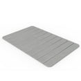 thumbnail image 1 of 24x15" Modern Diatomite Stone Medium Bath Mat in Gray, 1 of 8