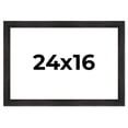 thumbnail image 1 of 24x16 Black Rustic Wide Barnwood Picture Frame - UV Acrylic, Foam Board Backing, Hanging Hardware, 1 of 8