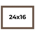 thumbnail image 1 of 24x16 Frame Brown Farmhouse Solid Wood Picture Frame Width 1.5 Inches | Interior Frame Depth 0.5, 1 of 8