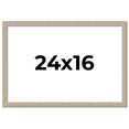 thumbnail image 1 of 24x16 Frame Grey Solid Wood Picture Frame Width 1 Inches | Interior Frame Depth 0.5 Inches |, 1 of 8