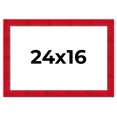 thumbnail image 1 of 24x16 Frame Red Burl Solid Wood Picture Frame Width 1.75 Inches | Interior Frame Depth 0.5 Inches |, 1 of 8