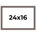 thumbnail image 1 of 24x16 Frame Silver Real Wood Picture Frame Width 1.25 Inches | Interior Frame Depth 0.5 Inches |, 1 of 8
