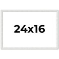 thumbnail image 1 of 24x16 Frame White Real Wood Picture Frame Width 0.75 inches | Interior Frame Depth 0.5 inches |, 1 of 8