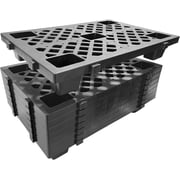 24x16 In HDPE Interlocking Floor Pallets 8-Pack 2200 lbs for Garage Basement Workshop