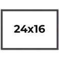 thumbnail image 1 of 24x16 Rustic Brown Real Wood Picture Frame Width 0.75 inches | Interior Frame Depth 0.5 inches |, 1 of 8