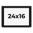 thumbnail image 1 of 24x16 Shadow Box Black Solid Wood Display Picture Frame | 1 Inch Rabbet Depth | | 1.375 Inch, 1 of 4