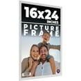 thumbnail image 1 of 24x16 White Wood Picture Frame - UV Acrylic, Foam Board Backing, Hanging Hardware, 1 of 8