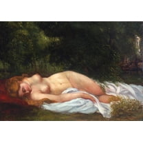 24x16in Gustave Courbet - Nu Couche, 1866. Sotheby's 【Photo Paper】