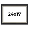 thumbnail image 1 of 24x17 Frame Black Real Wood Picture Frame Width 2.25 Inches | Interior Frame Depth 0.5 Inches |, 1 of 8