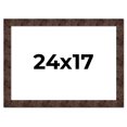 thumbnail image 1 of 24x17 Frame Brown Burl Real Wood Picture Frame Width 1.625 Inches | Interior Frame Depth 0.5 Inches, 1 of 8