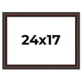 thumbnail image 1 of 24x17 Frame Brown Round Mahogany Solid Wood Picture Frame | 1.625 Inch Moulding Width | with UV, 1 of 8