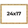 thumbnail image 1 of 24x17 Frame Gold Bamboo Solid Wood Picture Frame | 1 Inch Moulding Width | Interior Frame Depth, 1 of 8