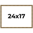 thumbnail image 1 of 24x17 Frame Gold Kingsley Distressed Solid Wood Picture Frame Width 0.75 Inches | Interior Frame, 1 of 8