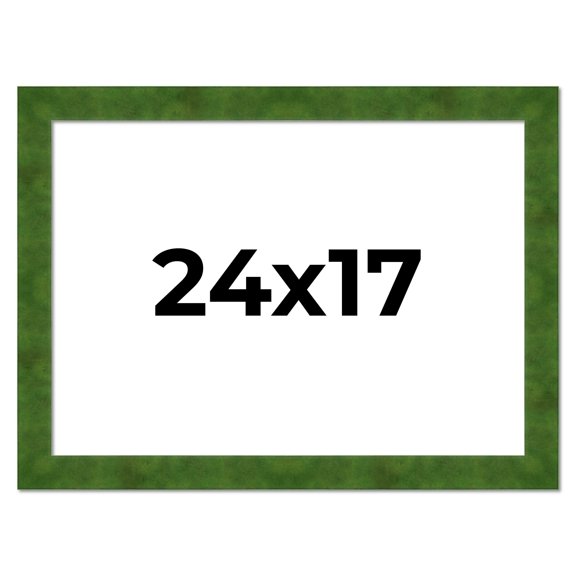 24x17 Frame Green Burl Solid Wood Picture Frame | 1.75 Inches Moulding Width | Interior Frame Depth
