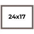 thumbnail image 1 of 24x17 Frame Silver Real Wood Picture Frame Width 1.25 Inches | Interior Frame Depth 0.5 Inches |, 1 of 8