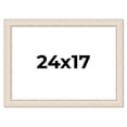 thumbnail image 1 of 24x17 Frame White Real Wood Picture Frame Width 1.75 inches | Interior Frame Depth 0.5 inches |, 1 of 8
