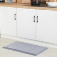 thumbnail image 1 of 24x17 Inch Anti-Fatigue Kitchen Mat, Gray Rounded Rectangle Non-Slip Waterproof Easy to Clean Cushioned Comfort Floor Mat for Kitchen Sink Laundry Room Office Standing Desk Decor, 1 of 7
