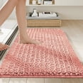 thumbnail image 1 of 24x17 Inch Chenille Bathroom Rug Extra Soft Thick Long Pile Absorbent Non Slip Machine Washable and Dryable for Bathroom(Pink), 1 of 6