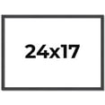 thumbnail image 1 of 24x17 Rustic Brown Real Wood Picture Frame Width 0.75 inches | Interior Frame Depth 0.5 inches |, 1 of 8