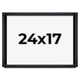 thumbnail image 1 of 24x17 Shadow Box Frame Black | 1 Inches Deep Real Wood Farmhouse Shadowbox Display Frame | UV, 1 of 6