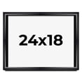 thumbnail image 1 of 24x18 Black Shadowbox Frame - Interior Size 24x18 by 1.5 Inches - Made to Display Items Up To 1.5 Inches Deep, 1 of 5