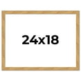 thumbnail image 1 of 24x18 Frame Beige Real Wood Picture Frame Width 1.25 inches | Interior Frame Depth 0.5 inches |, 1 of 8